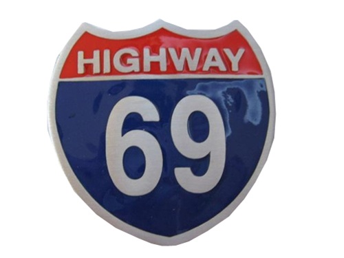Highway 69 Belt Buckle
