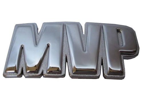 Chrome MVP Belt Buckle