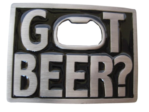 Got Beer? Belt Buckle with bottle opener