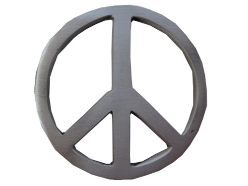Peace Sign Belt Buckle