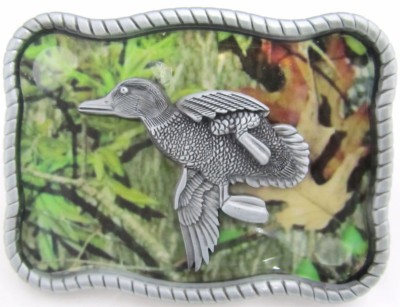 duck camouflage belt buckle