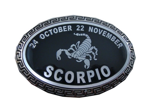 Astrology Sign Scorpio Belt Buckle