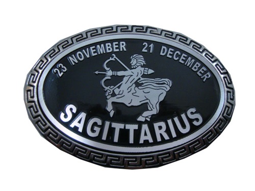 Astrology Sign Sagittarius Belt Buckle