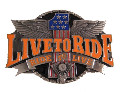 Live to Ride Belt Buckle