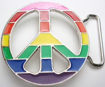 multicolor peace sign