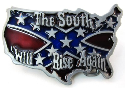 rebel belt buckle confederate usa map cut out the south will rise again