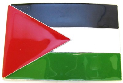palestine flag square belt buckle
