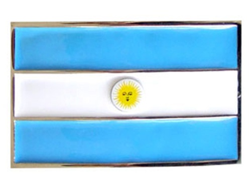 Argentina Flag Belt Buckle