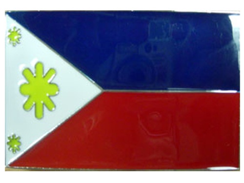 Philippinnes Flag Belt Buckle