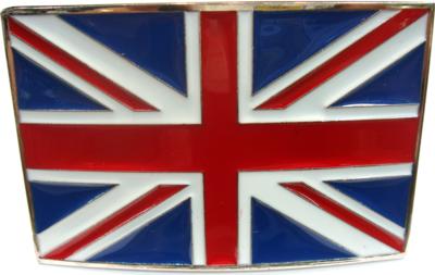 british flag square belt buckle