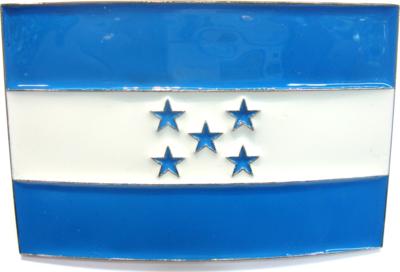 honduras flag belt buckle