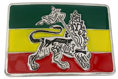 ethiopia flag belt buckle