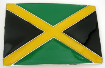 jamaica flag belt buckle