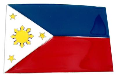 philippines  flag belt buckle