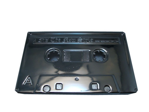 Chrome Cassette Tape Belt Buckle