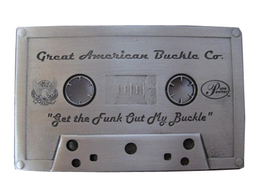 Cassette Tape Belt Buckle