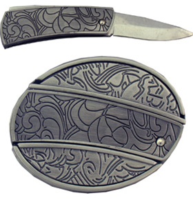 Antique Style with Knife Belt Buckle