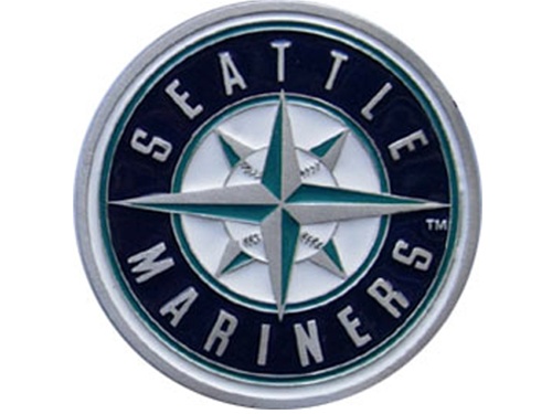 Seattle Mariners MLB Logo Belt Buckle