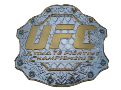 UFC Silver Title Belt Belt Buckle