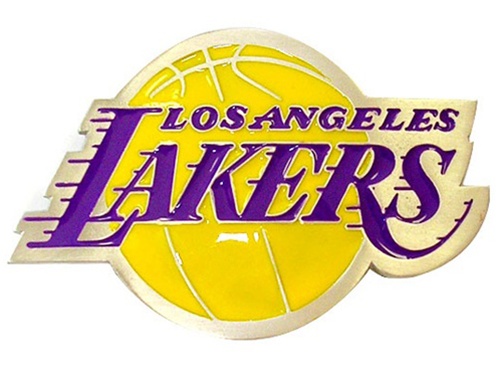 Los Angeles Lakers NBA Logo Belt Buckle